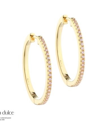 Rose Raya   Large Hoop   Golden