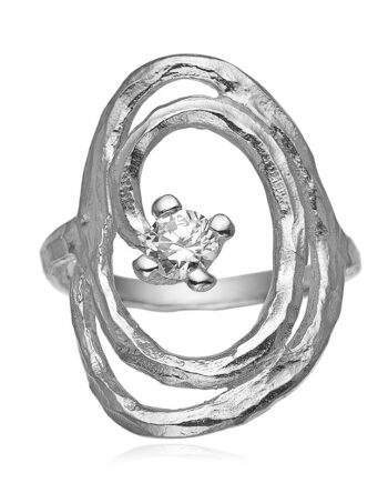 Rustik Sølvring 66