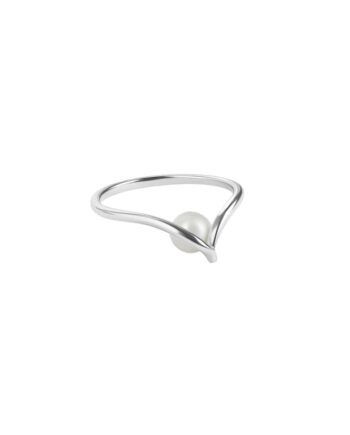 Sela Pearl Ring 54   Silver