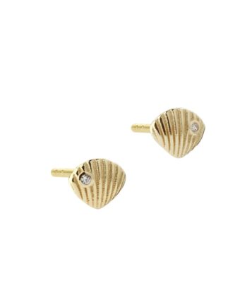 Shelly Small Earstud   Golden