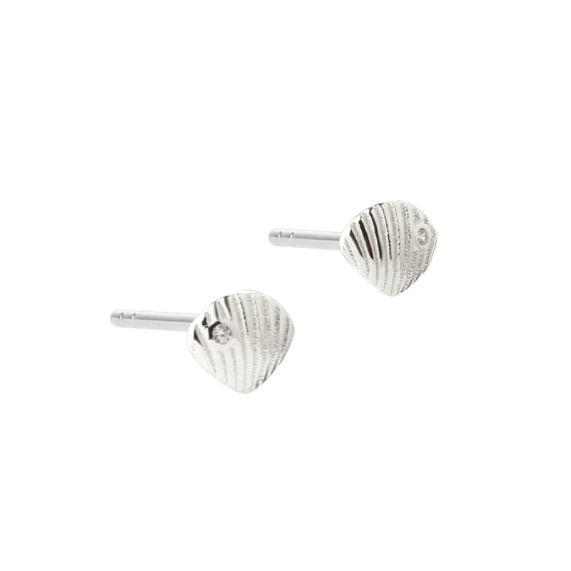 Shelly Small Earstud   Silver