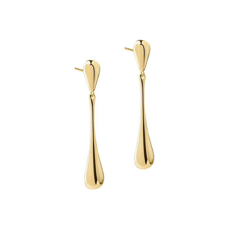 Shiny New Drop Earring   Golden