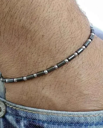 Simpz Hamatit Armbånd Med 4mm Perler