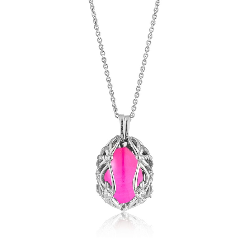 Smykke æg Med Pink Onyx