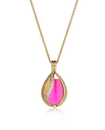 Smykke æg Med Pink Onyx