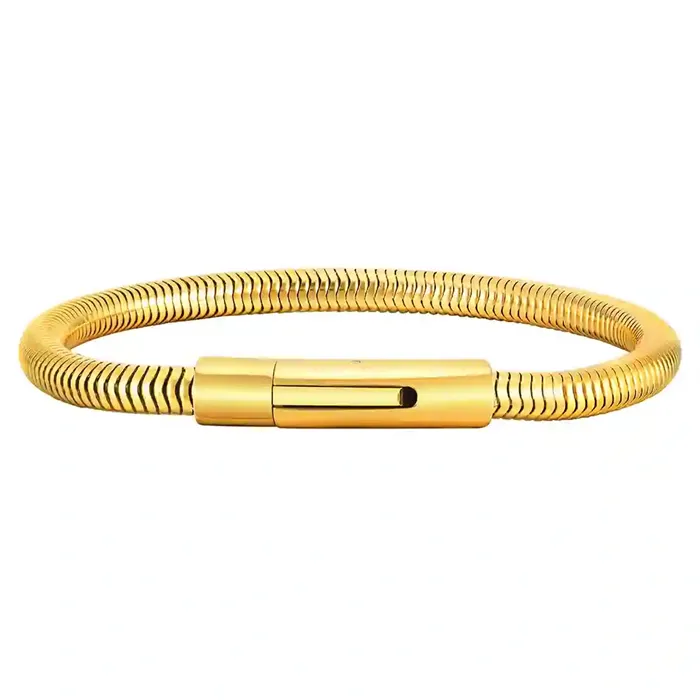 Snake Golden Armbånd ædelstål 20 Cm