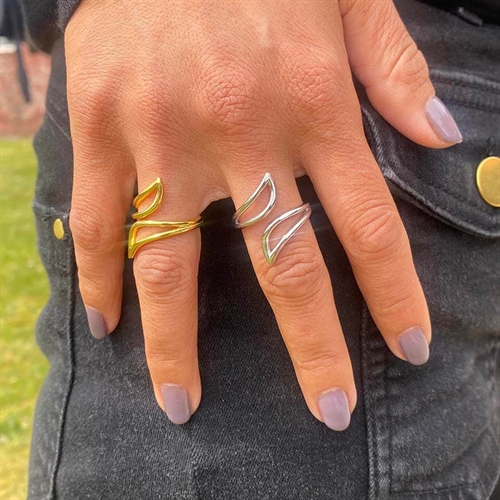 Sølv Sterling Isaura Ringen   Smooth Design