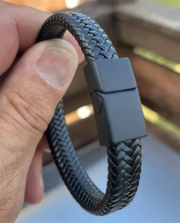 Sort Fiber Armbånd Bial  20cm