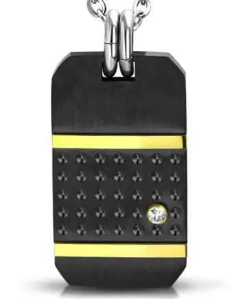 Sort Hank Halssmykke 316l