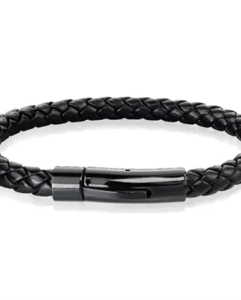 Sort Imt Læderarmbånd Xt Design