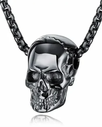Sort Skull Halssmykke