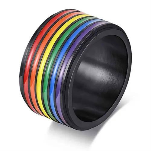 Spinning Ring 12mm Bred   Lgbt