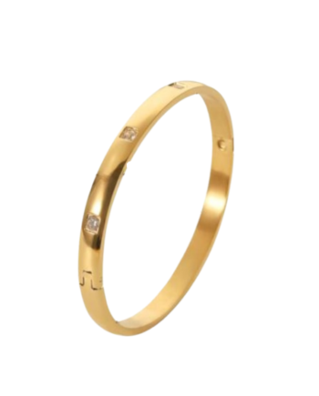 Square Stone Bangle   Bay