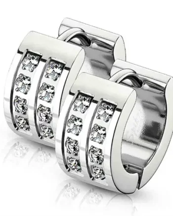 Steel Bling And Stone ørering
