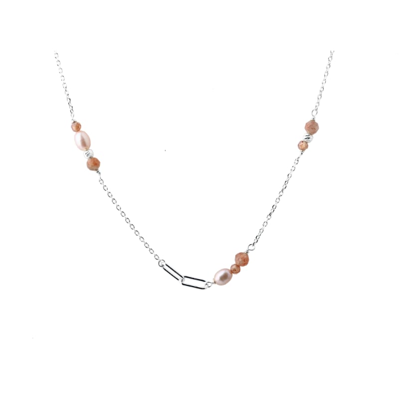Sunella Link Necklace    Silver