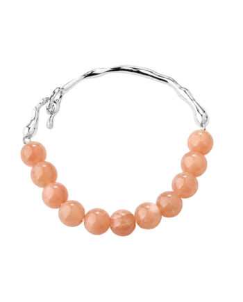 Sunella Semi Bangle   Silver