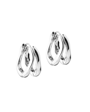 Sunella Simple Hoop 12 Mm   Silver