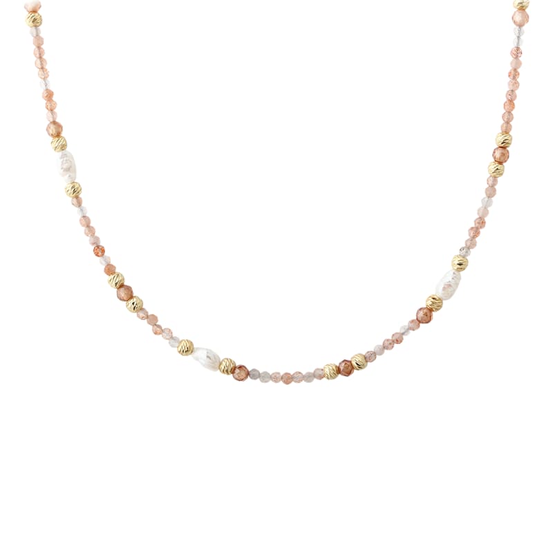 Sunella Simple Necklace   Golden