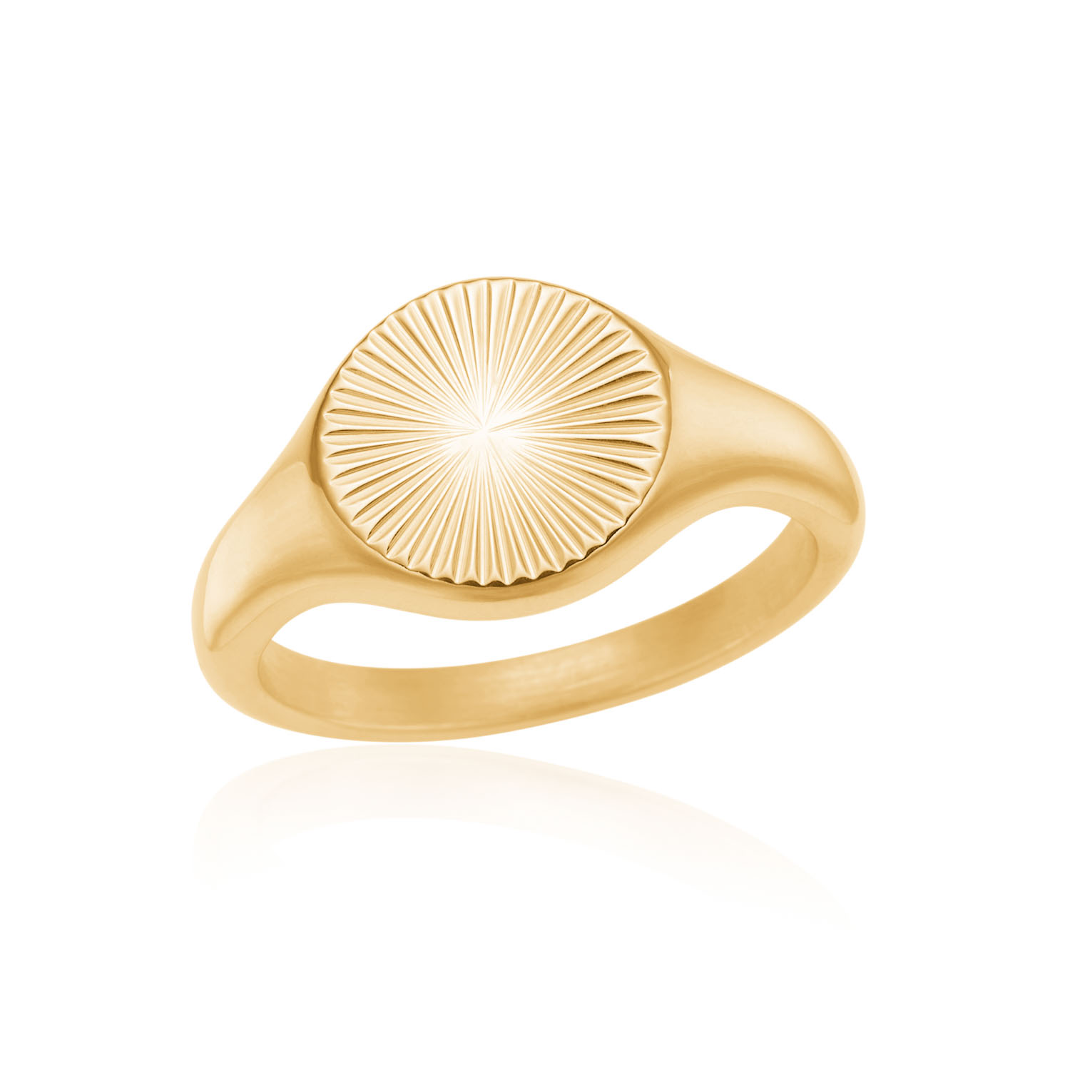 Sunhine Signet Ring   Forgyldt Stål Sneak Peak 52
