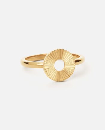 Sunset Cirlce Ring 18k Guldbelagt