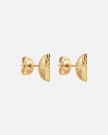 Sunset Half Circle Studs 18k Guldbelagt