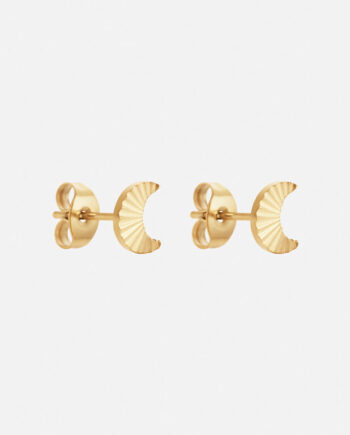 Sunset Moon Studs 18k Guldbelagt
