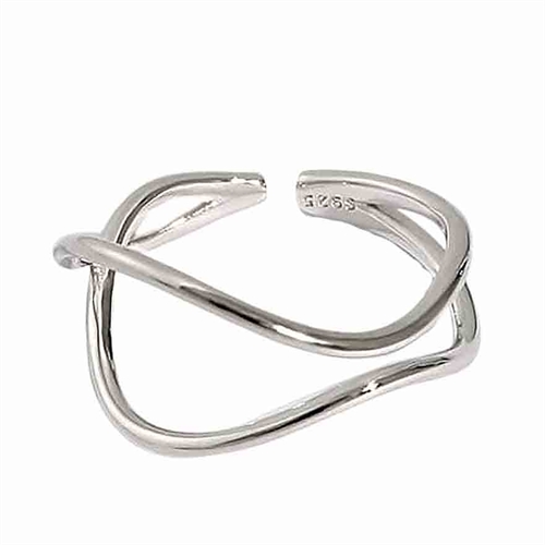 Thin Line Sterling 925 Fingerring