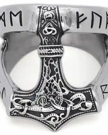 Thorshammer Ring   Rustfri Stål