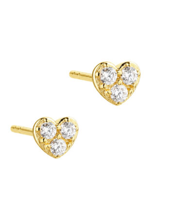 Tiny Heart Earstud   Golden