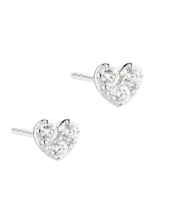 Tiny Heart Earstud   Silver