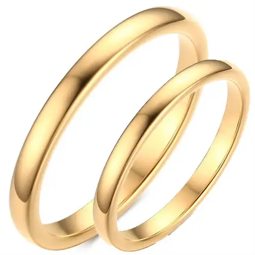 Tungsten Forlovelsesring  Quot Golden Quot