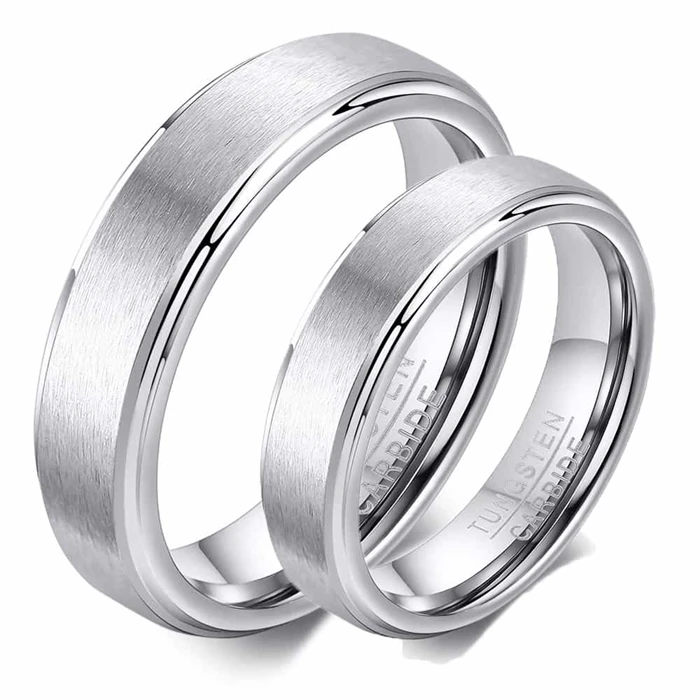 Tungsten Til Forlovelse Eller Vielse  Ring