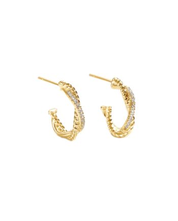 Twisted Darling Hoop   Golden