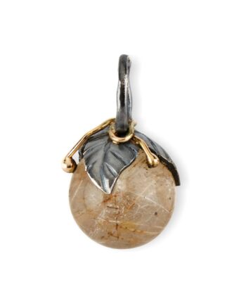 Urban Leaf Drop Golden Rutile Vedhæng