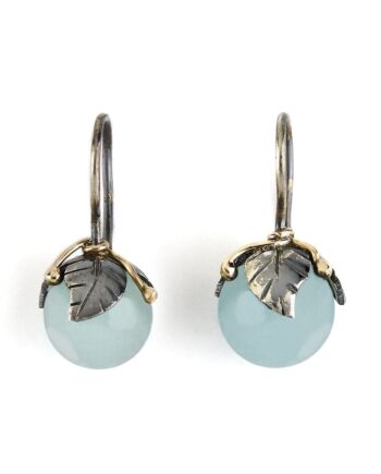 Urban Leaf Drops Aquamarine ørehængere