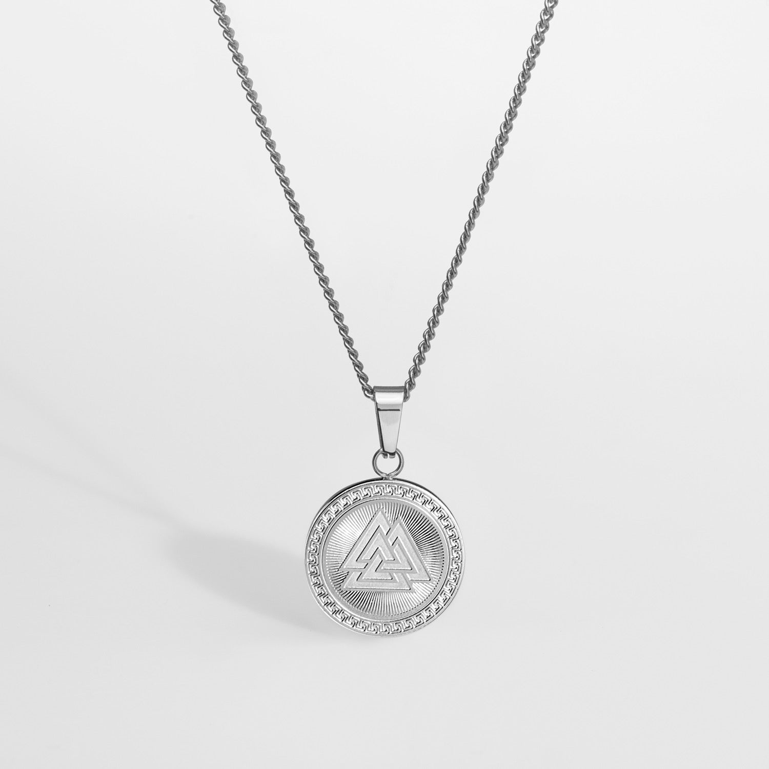 Valknut Signature Halskæde Sølvtonet 60 Cm Herre Northern Legacy