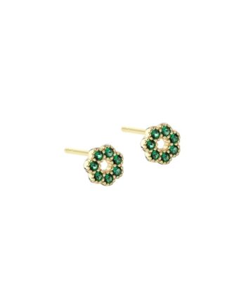 Verde Flower Earstud   Golden