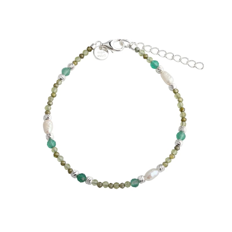 Verde Mix Bracelet   Silver