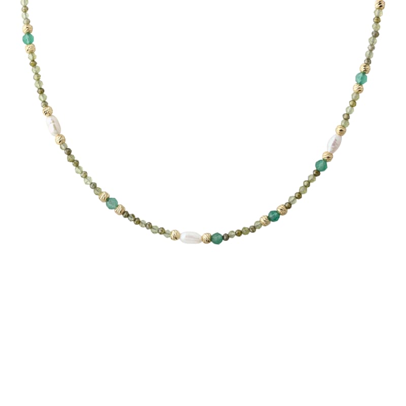 Verde Mix Necklace   Golden
