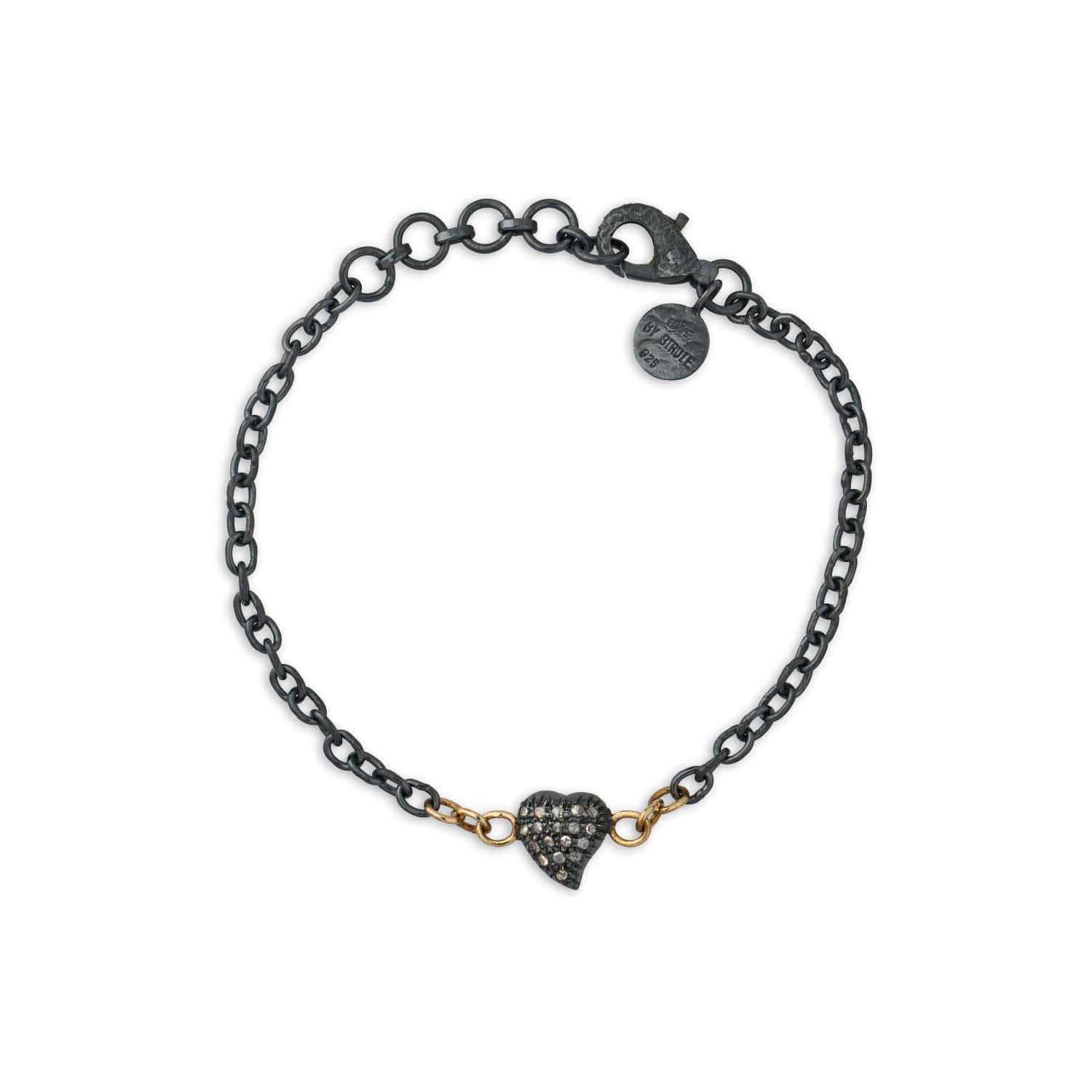 Victoria Heart Pave Armbånd