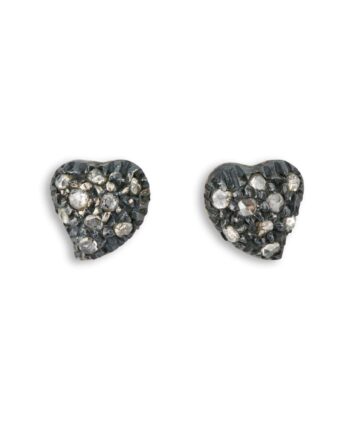 Victoria Rose Heart Pave ørestikkere