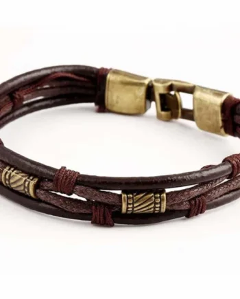 Vintage Mørk Brun Armbånd Bronze