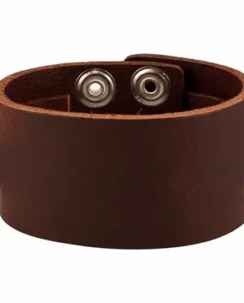 Vintage Snap Læderarmbånd Kraftigt