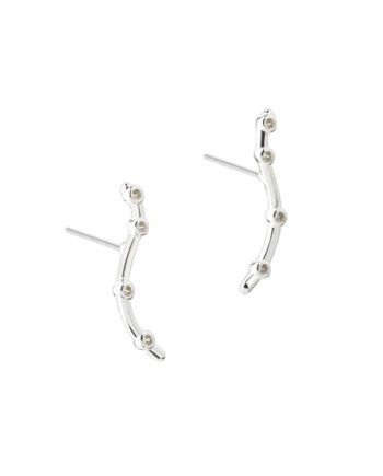 Wavy Stud    Silver