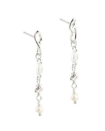 White Garden Earstud   Silver