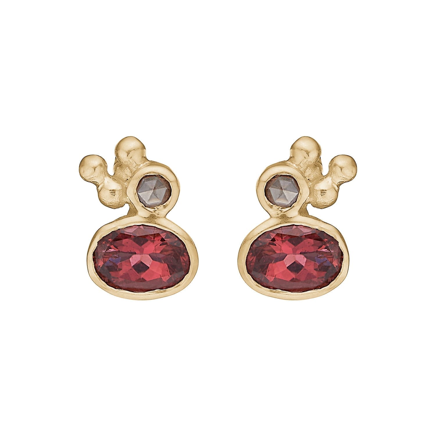Zenith Red Tourmaline ørestikkere