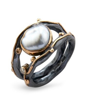 Zeus Dubeca Keshi Perle Ring 52