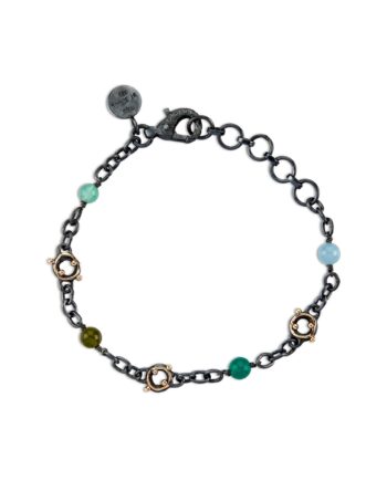 Zeus Stones Blå Grøn Mix Armbånd