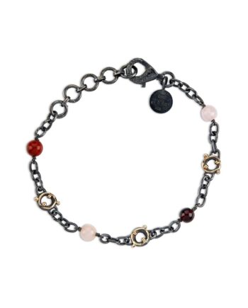 Zeus Stones Rød Mix Armbånd