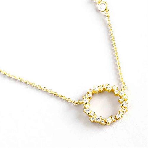 Zircon Halskæde   Smukt Design